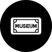 Museum-Tag-Vektor-Symbol vektor