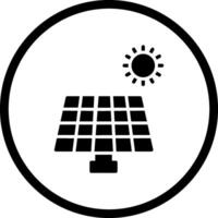 Vektorsymbol für Solarpanel vektor