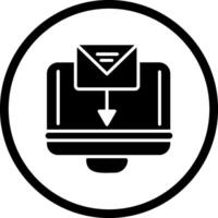 Mail hochladen Vektor Symbol