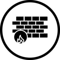 Firewall-Vektor-Symbol vektor