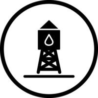 Wasserturm-Vektorsymbol vektor