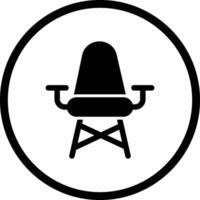 eleganta stol vektor ikon
