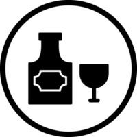 Flasche Rum-Vektor-Symbol vektor