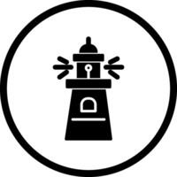 Leuchtturm-Vektor-Symbol vektor