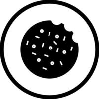 Cookie-Vektor-Symbol vektor