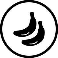 Bananen-Vektor-Symbol vektor