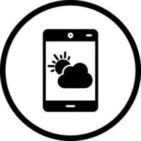 Wetter-App-Vektorsymbol vektor