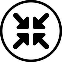 reduzieren Pfeil Vektor Symbol