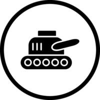 Tank-Ausstellungsvektor-Symbol vektor