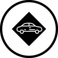 Vektorsymbol für gefährliche Fahrzeuge vektor
