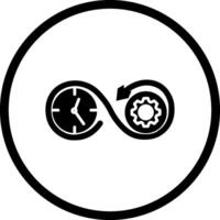 Zeit Optimierung Vektor Symbol