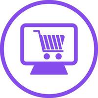 Webshop-Vektorsymbol vektor