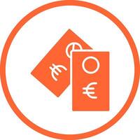 Euro-Tag-Vektor-Symbol vektor