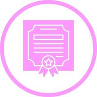 certifikat vektor ikon