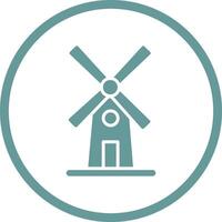 Symbol für Windmühlenvektor vektor