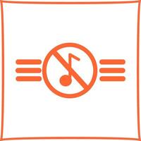 Musik- deaktiviert Vektor Symbol