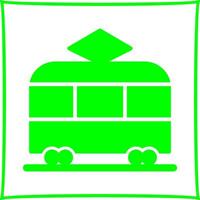 Straßenbahn-Vektor-Symbol vektor