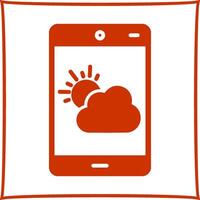 Wetter-App-Vektorsymbol vektor