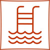 Schwimmbad-Vektor-Symbol vektor