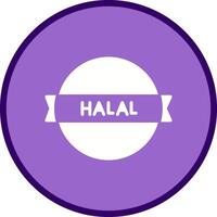 Vektorsymbol für Halal-Aufkleber vektor