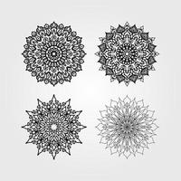 Sammlung dekoratives Konzept abstrakte Mandala-Illustration vektor