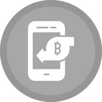 bitcoin mobil vektor ikon