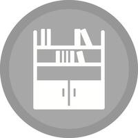 Bücherregal-Vektorsymbol vektor