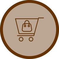 Shopping-Vektor-Symbol vektor