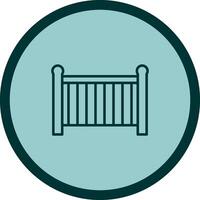 Babybett-Vektor-Symbol vektor