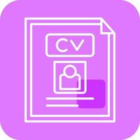 CV vektor ikon