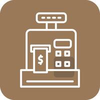 Vektorsymbol für Geldautomaten vektor