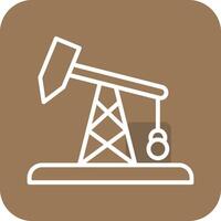 Pumpjack-Vektorsymbol vektor