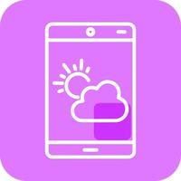 Wetter-App-Vektorsymbol vektor