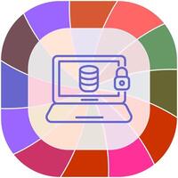 Vektorsymbol für Datensicherheit vektor