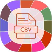 csv-Vektorsymbol vektor