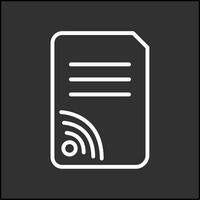 wiFi dokument vektor ikon