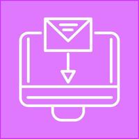 Mail hochladen Vektor Symbol