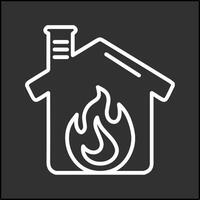 husbrand vektor ikon