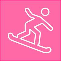 Snowboard-Vektor-Symbol vektor