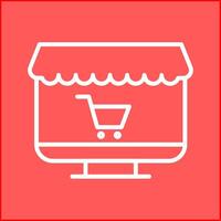 Online-Shop-Vektorsymbol vektor