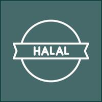 Vektorsymbol für Halal-Aufkleber vektor