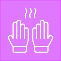 Vektorsymbol für stinkende Hände vektor