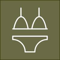 Bikini-Vektor-Symbol vektor