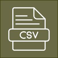 csv-Vektorsymbol vektor