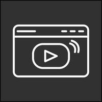 Video-Streaming-Vektorsymbol vektor