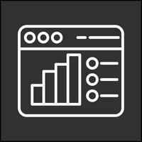 Webanalyse-Vektorsymbol vektor