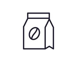 Kakao Vektor Linie Symbol. Prämie Qualität Logo zum Netz Websites, Design, online Geschäfte, Firmen, Bücher, Anzeige. schwarz Gliederung Piktogramm isoliert auf Weiß Hintergrund