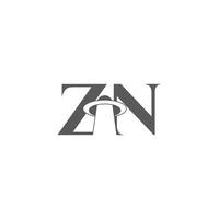 Initialen Briefe Logo zn, nz, z und n vektor