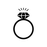ringa diamant ikon vektor design mall