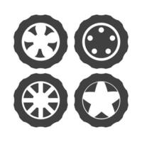 Reifen Symbol Vektor Design Vorlage